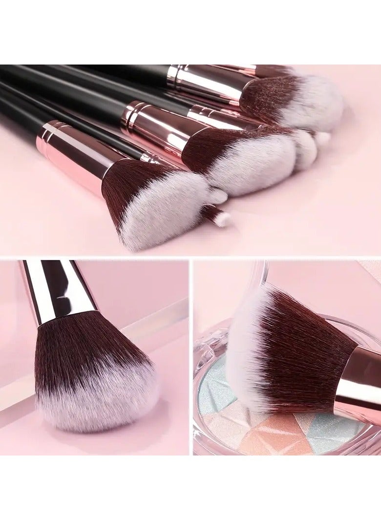 ORiTi 15pcs Makeup Brushes With Travel Portable Case Professional Foundation Blush Eyeshadow Blending Makeup Beauty Tool Ideal Gift Idea For Girls And Women - Image 4