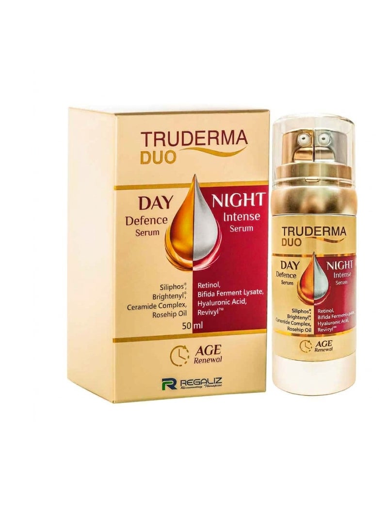 ريغاليس سيرومان Regaliz Truderma Duo لمكافحة الشيخوخة: تركيبة 2 في 1 للدفاع النهاري والعناية الليلية المكثفة، لعلاج التجاعيد والخطوط الدقيقة - 50 مل - Image 4