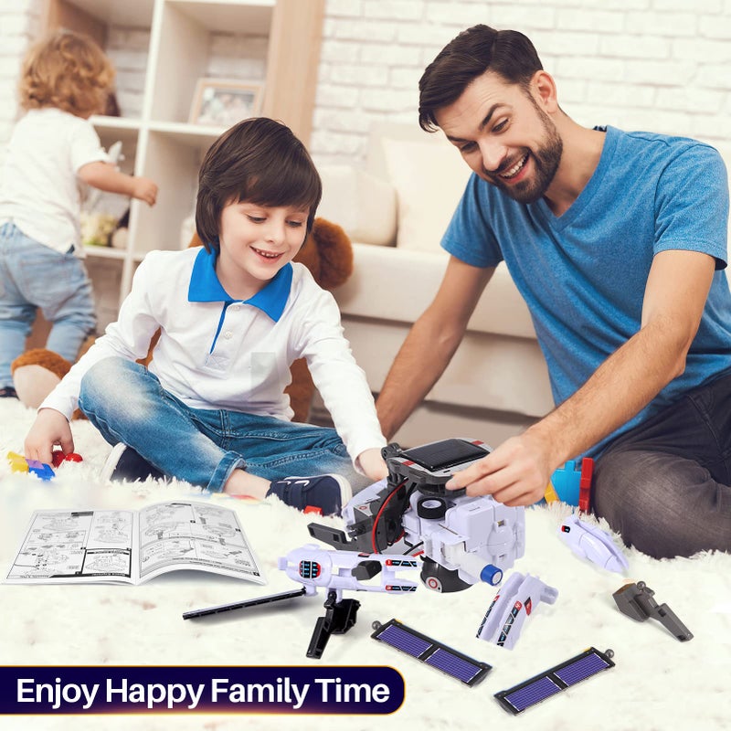 COBFDHA STEM Toys for Kids Ages 8-12, Solar Robot Science Kits Gifts for 8-14 Year Old Teen Boys Girls, 120Pcs Building Experiments for Teenage Ages 9 10 11 13 - Image 3