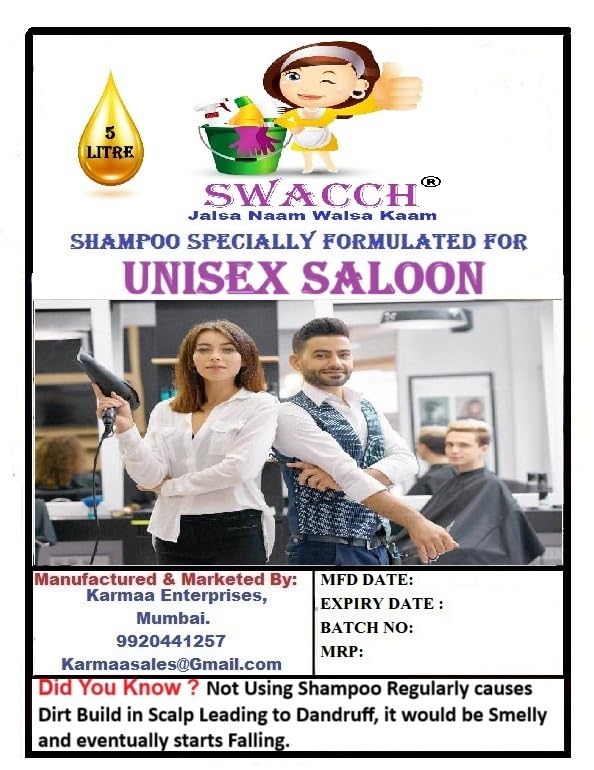 swacch Hair Shampoo For Unisex Saloon 5 Litre Lemon - Image 2