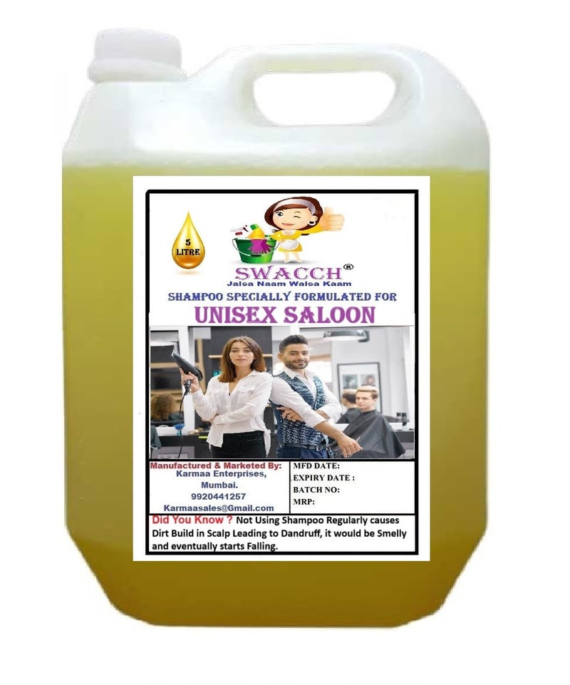 swacch Hair Shampoo For Unisex Saloon 5 Litre Lemon - Image 1