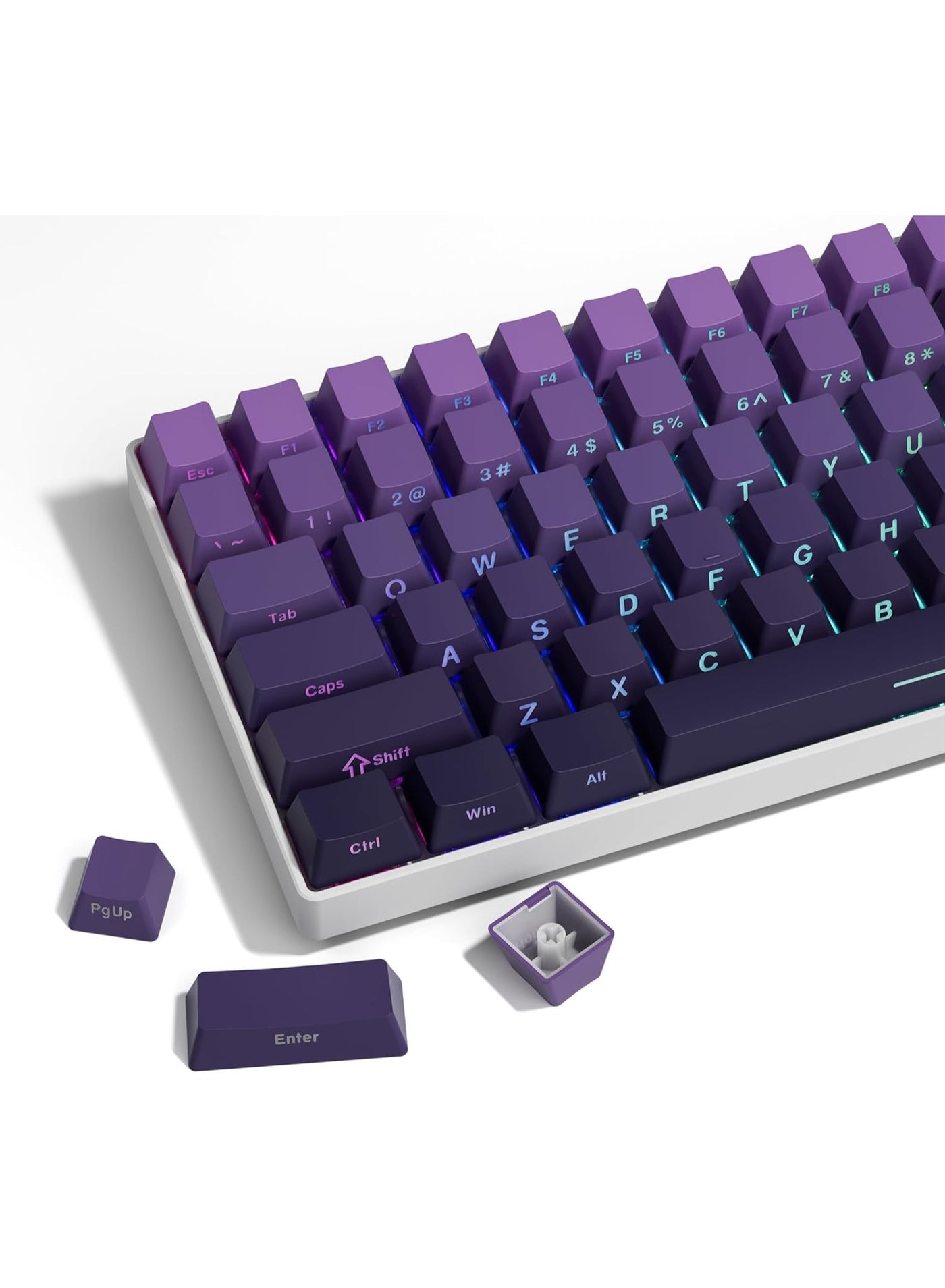 كو فوز KOWVOWZ Pbt Keycaps Gradient Keycaps