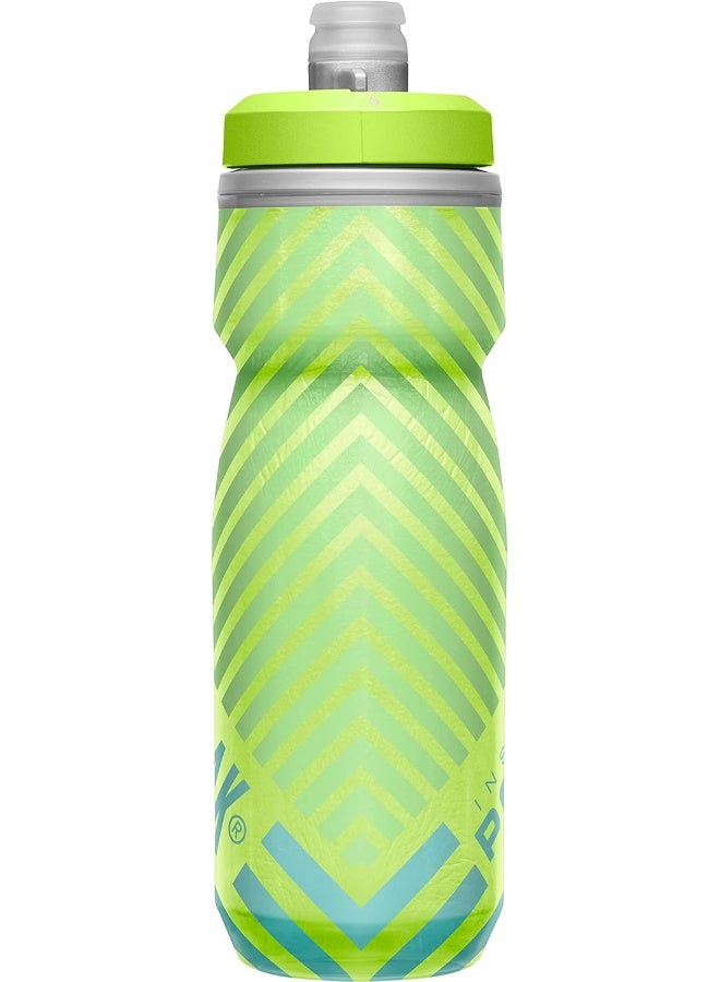 كاميلباك زجاجة CamelBak Podium Chill بسعة 21 أونصة – أخضر/أزرق، مزدوجة الجدار، تدفق عالي، أنيقة - Image 5