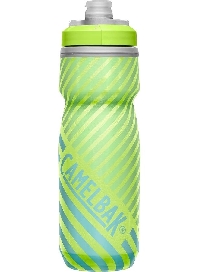 كاميلباك زجاجة CamelBak Podium Chill بسعة 21 أونصة – أخضر/أزرق، مزدوجة الجدار، تدفق عالي، أنيقة - Image 1
