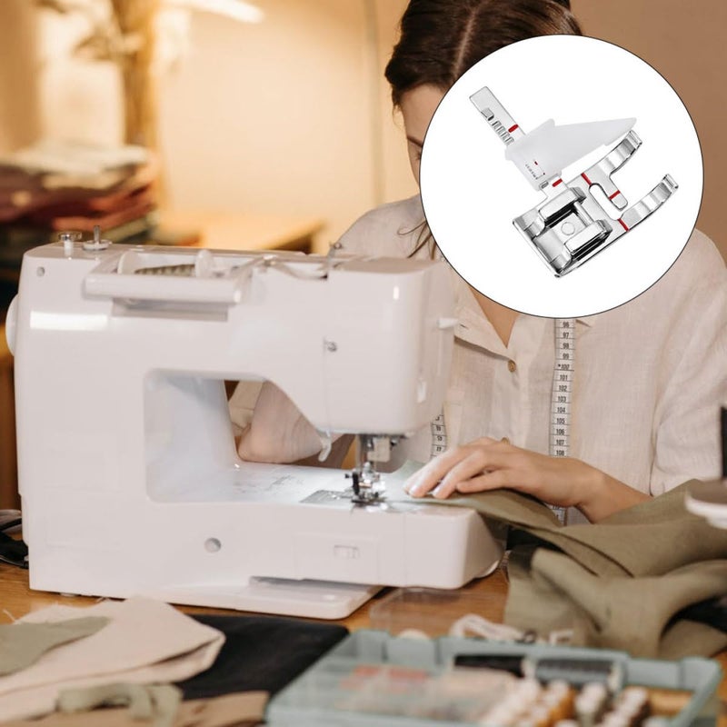 Adjustable Sewing Machine Presser Feet Set Metal Gauge Ruler for Quilting Embroidery - Image 5