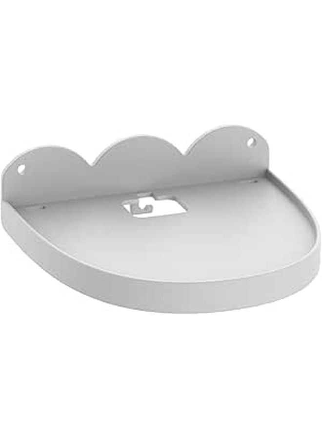 White Wall Mounted Speaker Shelf Multi Functional Audio Rack Stand - Image 1