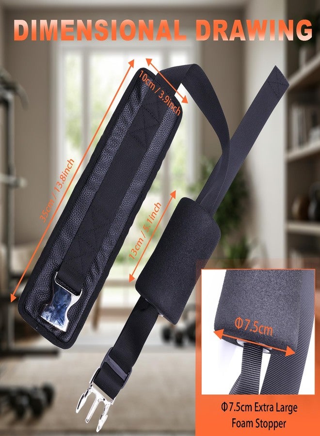 Lights Mountain Nordic Hamstring Curl Strap – Multi-Function Leg Trainer for Nordic Curls, Sit-Ups, Core Workouts, with Thick Neoprene Padding, Extra-Large Foam Stopper, Quick Release Design - Image 5