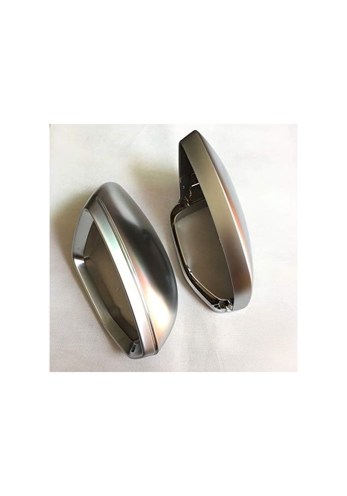 QASULER Matte Chrome Mirror Cover for A6 A7 A8 - Image 4
