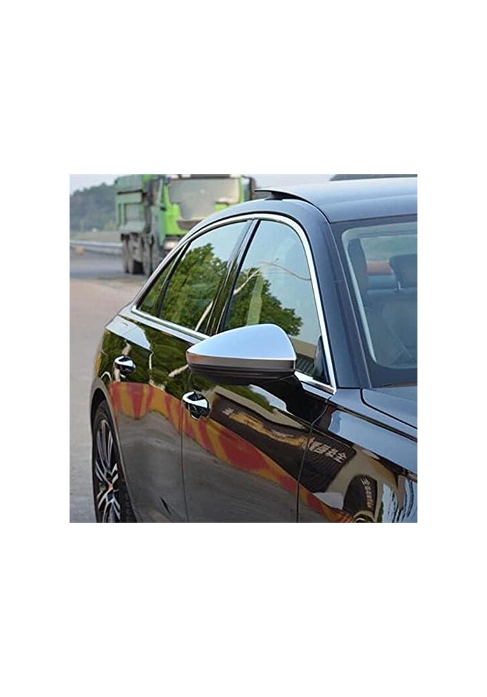 QASULER Matte Chrome Mirror Cover for A6 A7 A8 - Image 5