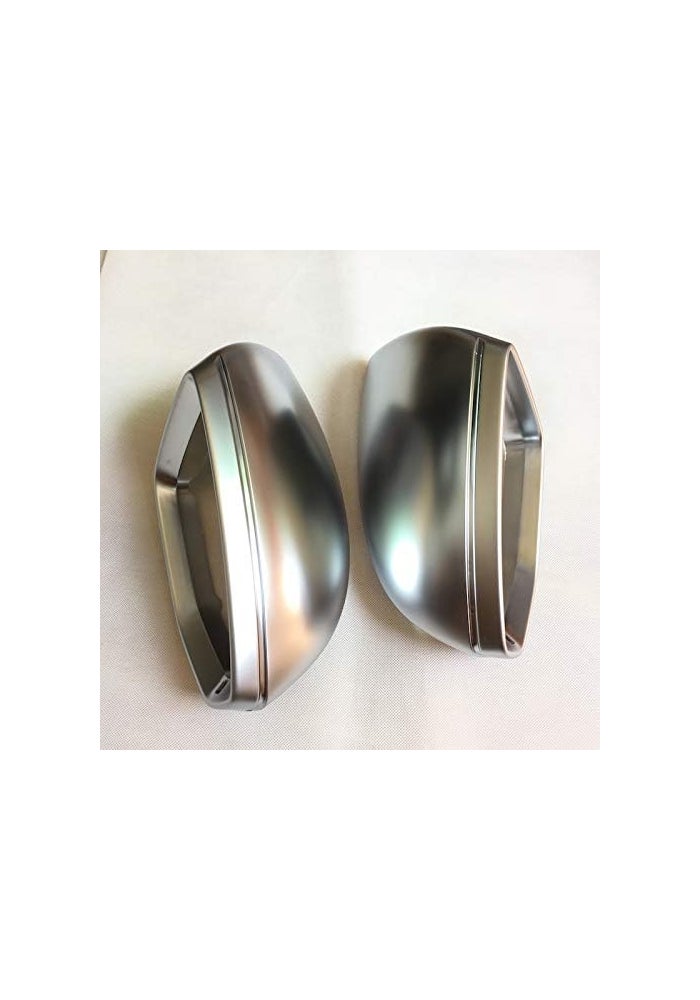 QASULER Matte Chrome Mirror Cover for A6 A7 A8 - Image 2