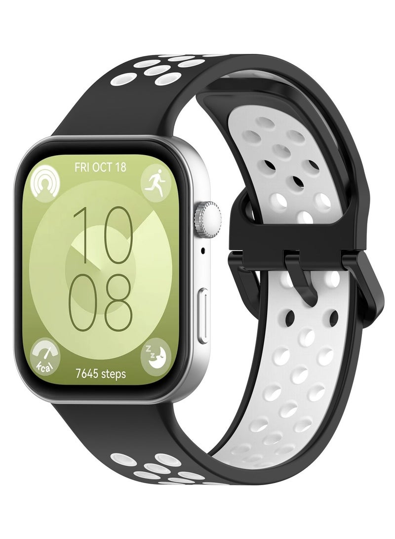 HablTech 3 Pcs Silicone Sport Watch Strap/Watchband for Huawei Watch Fit 3/Fit 4/Fit 4 Pro Smartwatch  - Image 3
