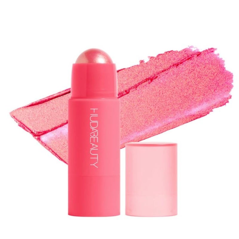 Huda Huda Beauty Cheeky Tint Blush Stick  Proud Pink Cool Bubblegum Pink  017 oz  5 g