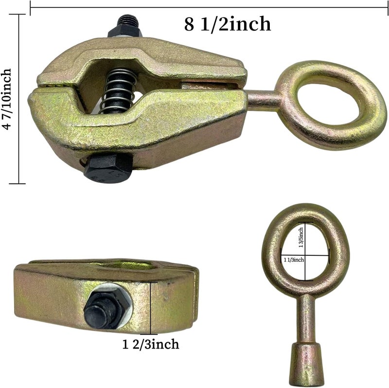 Jiaroutk 5T 2-Way Self-Tightening Auto Body Pull Clamp, C-Clamp - Image 2