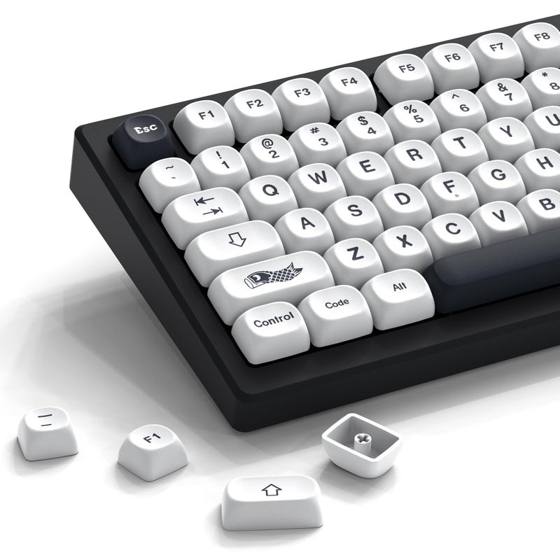 Womier أزرار مفاتيح وومير PBT 60 65 75 100 بالمئة، أزرار مفاتيح MOA بتقنية الصباغة، مجموعة أزرار مفاتيح مخصصة للوحة مفاتيح 61/64/68/84/87/100/104/108 من نوع Cherry MX - الطراز الياباني - Image 1