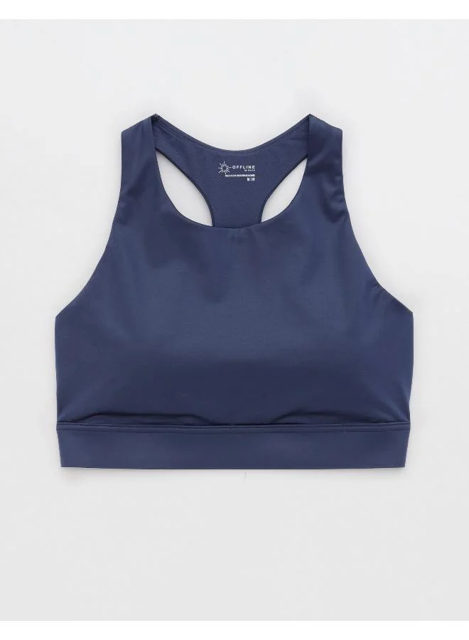 Aerie OFFLINE By Aerie Goals Gloss High Neck Sports Bra