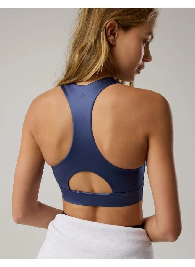 Aerie OFFLINE By Aerie Goals Gloss High Neck Sports Bra