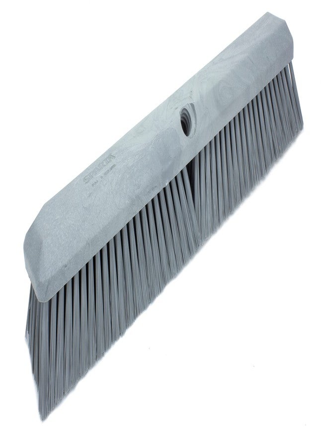 SPARTA 41890EC23 Omni Sweep Plastic Push Broom Head, Heavy Duty, Industrial Broom With Color Code System For Outdoor, Indoor, Garage, Concrete, Patio, Kitchen, Bathroom, 18 Inches, Gray - Image 1