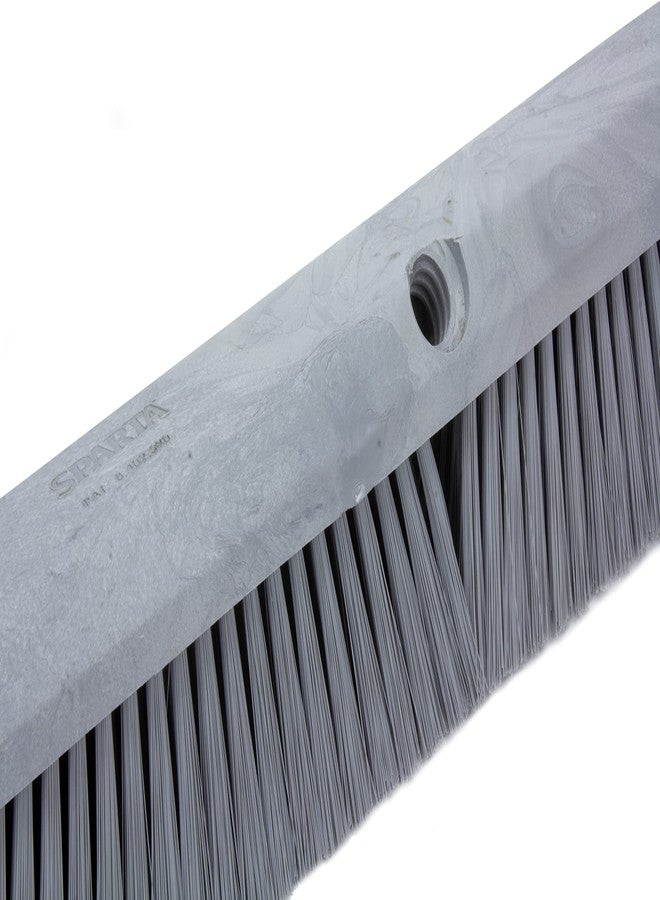 SPARTA 41890EC23 Omni Sweep Plastic Push Broom Head, Heavy Duty, Industrial Broom With Color Code System For Outdoor, Indoor, Garage, Concrete, Patio, Kitchen, Bathroom, 18 Inches, Gray - Image 3