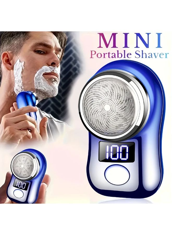 Men Electric Shaver Black With USB Charging Digital Display Fast Charging Long Battery Travel Razor - Image 2