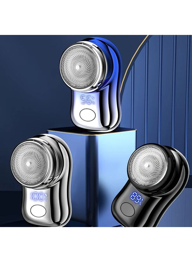 Men Electric Shaver Black With USB Charging Digital Display Fast Charging Long Battery Travel Razor - Image 1