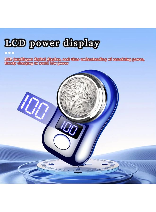 Men Electric Shaver Black With USB Charging Digital Display Fast Charging Long Battery Travel Razor - Image 3