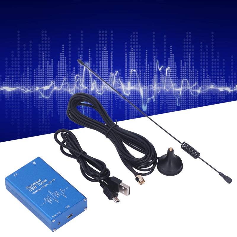 مستقبل RTL SDR USB لاسلكي 100 كيلو هرتز - 1.7 جيجا هرتز UHF UV HF كامل النطاق مكون إلكتروني - Image 4