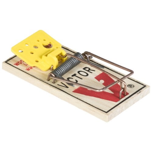 Victor Easy Set Mouse Trap 4 Pack M033 - Wooden Easy Set Mouse Trap - Prebaited - Image 1