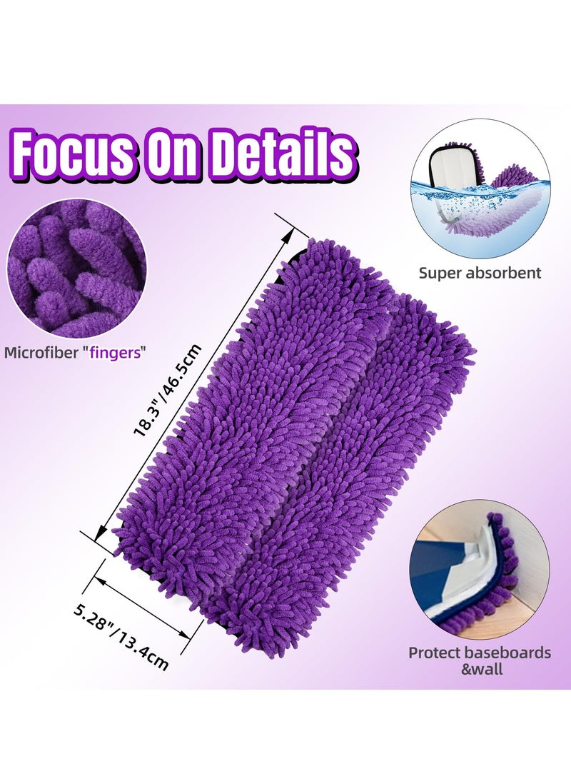 Excefore Mop Pads for Bona, 4 Pack Pet System Microfiber Sweeping Pad for Bona Mops, Washable & Reusable Pet Pads, Mop Pads Refill for Hard Surface Floors - Image 3