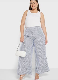 Striped High Waist Pants