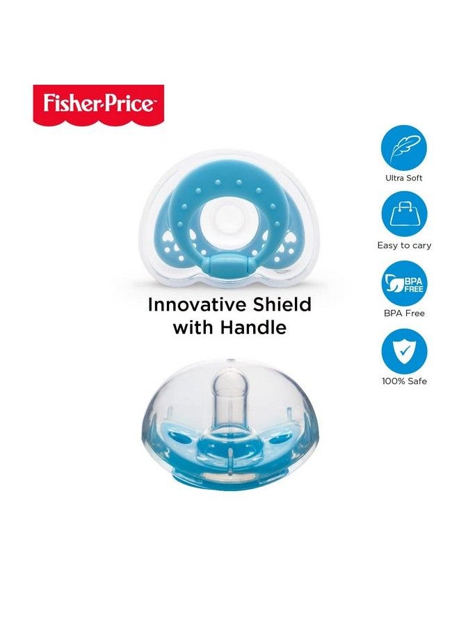 Fisher-Price - Ultra Care Orthodontic Pacifier With Case For Babies 3 Months Onwards (Blue) - Image 1