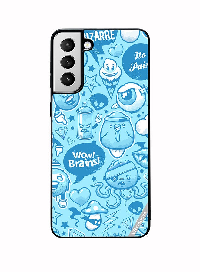 VR CREATIVE Protective Case Cover For Samsung Galaxy S22 5G Cold Street Art Design Multicolour - Image 1