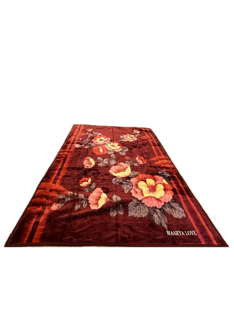 MAARYA LOVE 2 PLY SUPER SOFT EMBOSSED BLANKET - Image 3