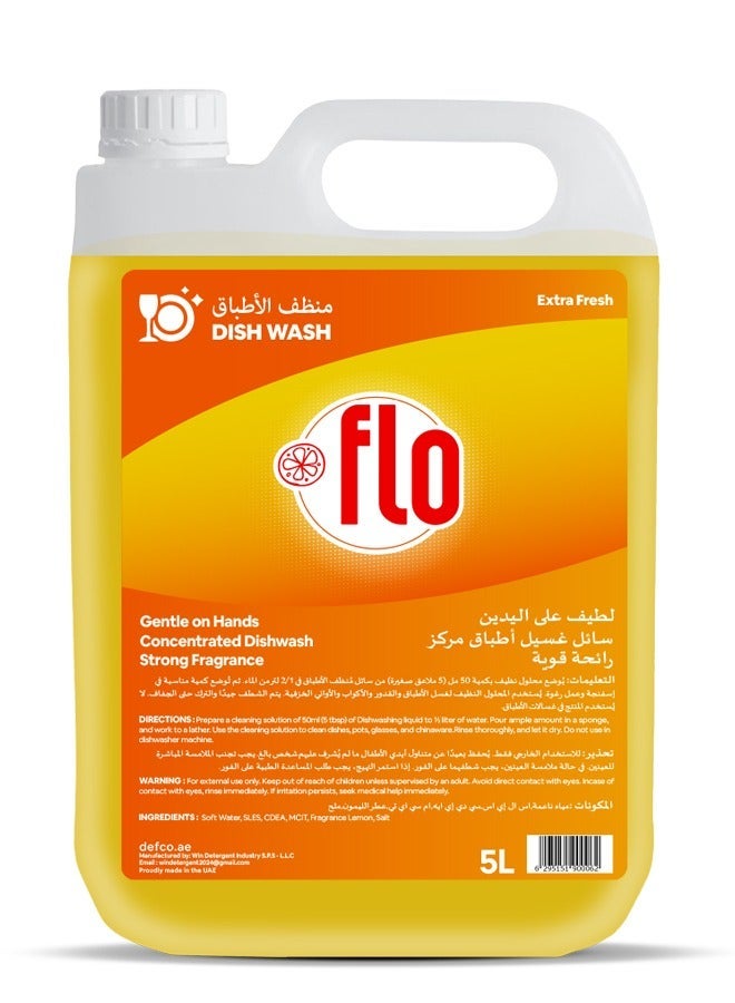 FLO Dishwash Lemon 5L