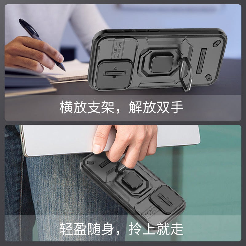 MagSafe iPhone 15 Pro Scratch Resistant TPU Protective + PC Case for iPhone 15 15 Plus 15 Pro 15 Pro Max and Kickstand in Silver Grey - Image 4
