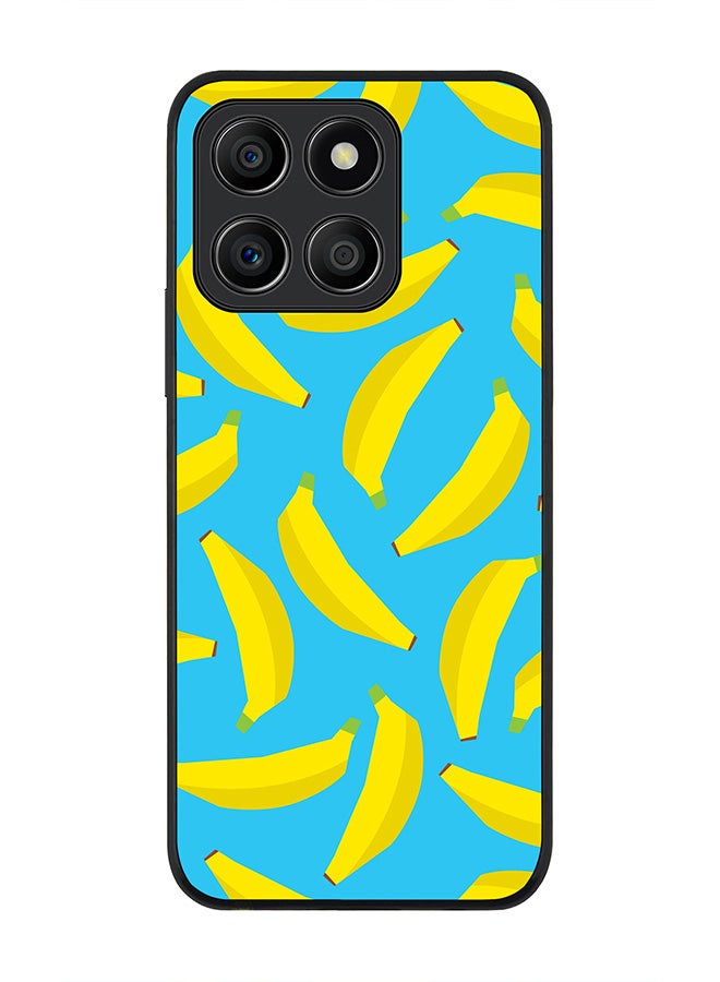 Rugged Black Edge Case for Honor X8b, Slim fit Soft Case Flexible Rubber Edges Anti Drop TPU Gel Thin Cover -  Scattered Bananas