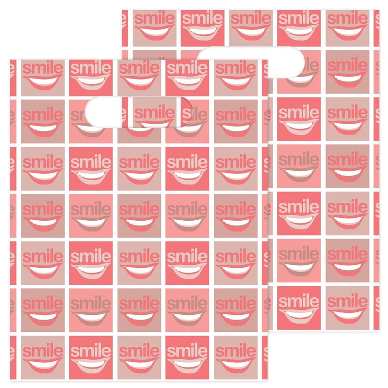 Practicon All Smiles Dental Giveaway Bags, 8" x 10", 100 Pack - Image 2