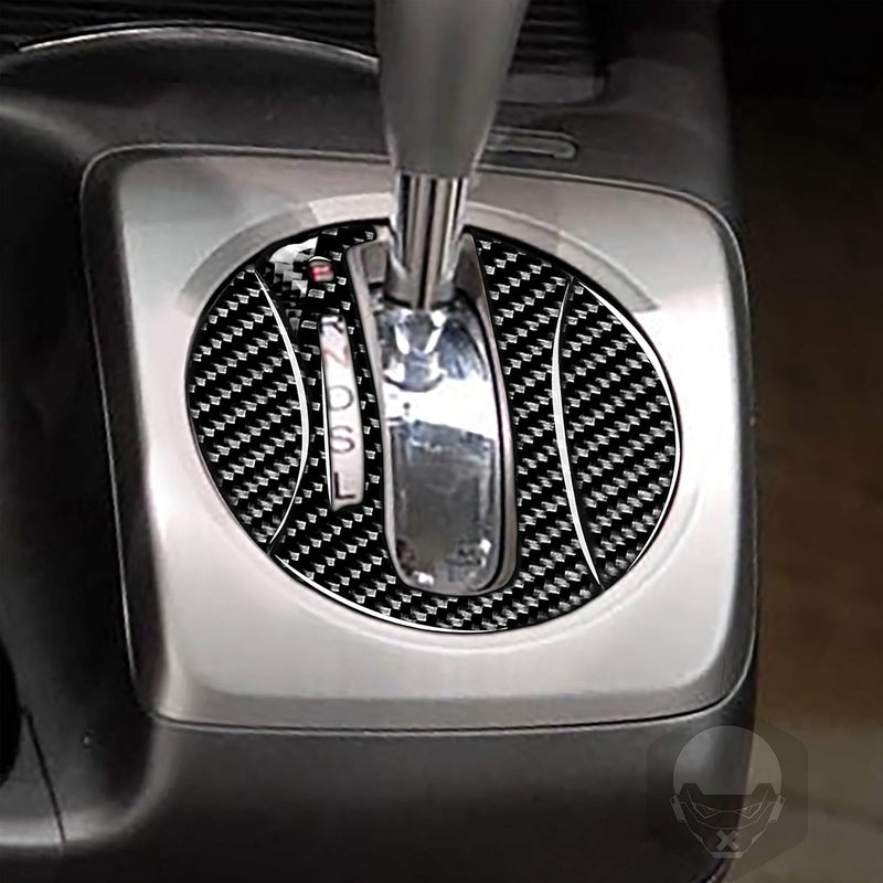 PJFUS Carbon Fiber Center Console Gear Shift Trim Sticker for Honda Civic 2006-2011 - Image 3