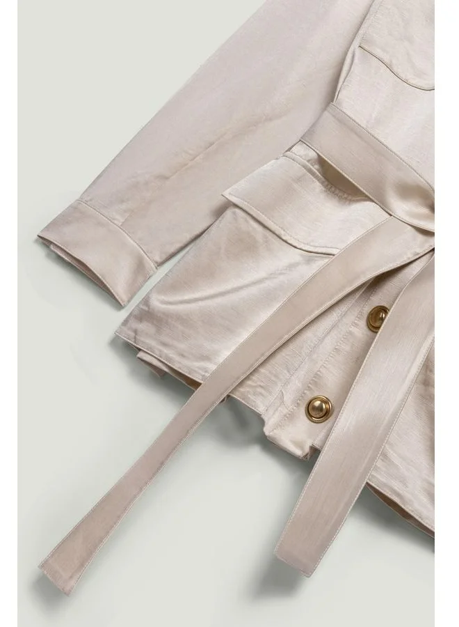 Nocturne  Gold Button Accesory Detailed Jacket for Women | Best Price UAE