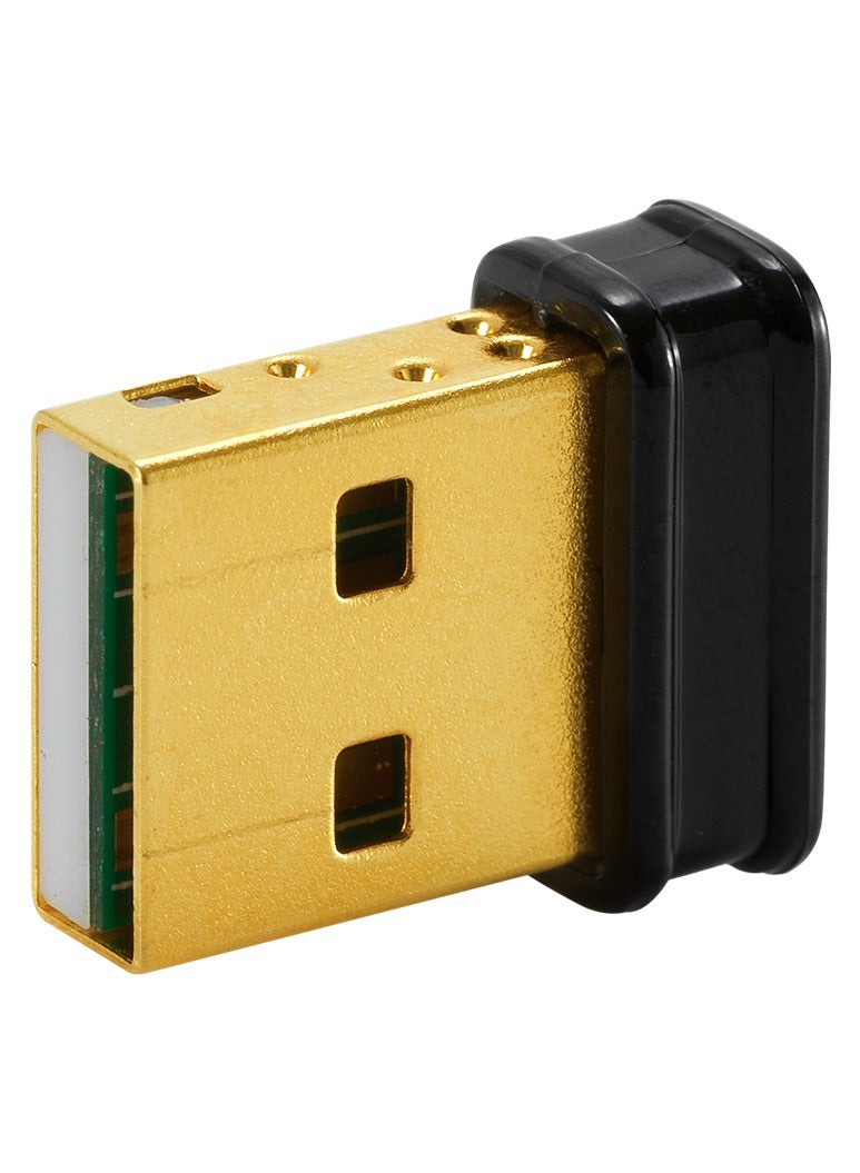 Asus USB N10 Nano Adapter Wi-Fi Dongle WLAN 150 Mbit/s, USB 2.0, 150 Mbps Wi-Fi transmission rate, 2.4GHz Wi-Fi frequency band - Black - Image 3