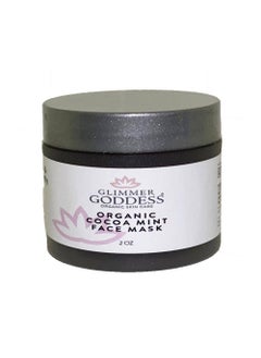 glimmer goddess GLIMMER GODDESS Organic Face Mask to Exfoliate and Revitalize  Cocoa Peppermint 2 oz 