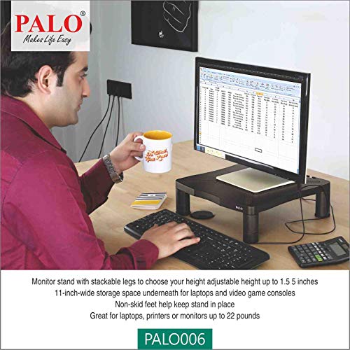 PALO Monitor Stand / Printer Stand (Height Adjustable) - Image 4