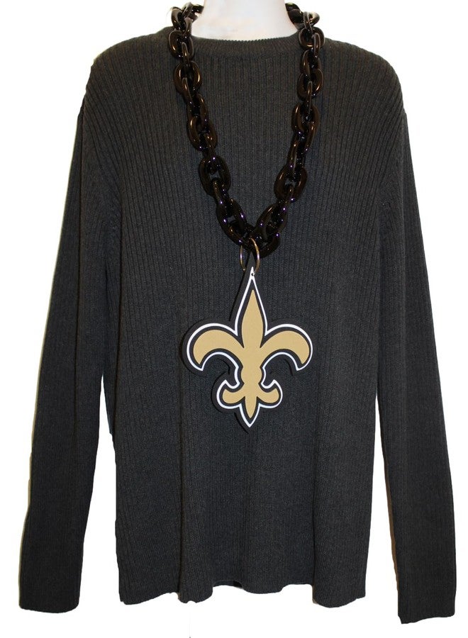 aminco New Orleans Saints NFL Fan Chain, Black - Image 3