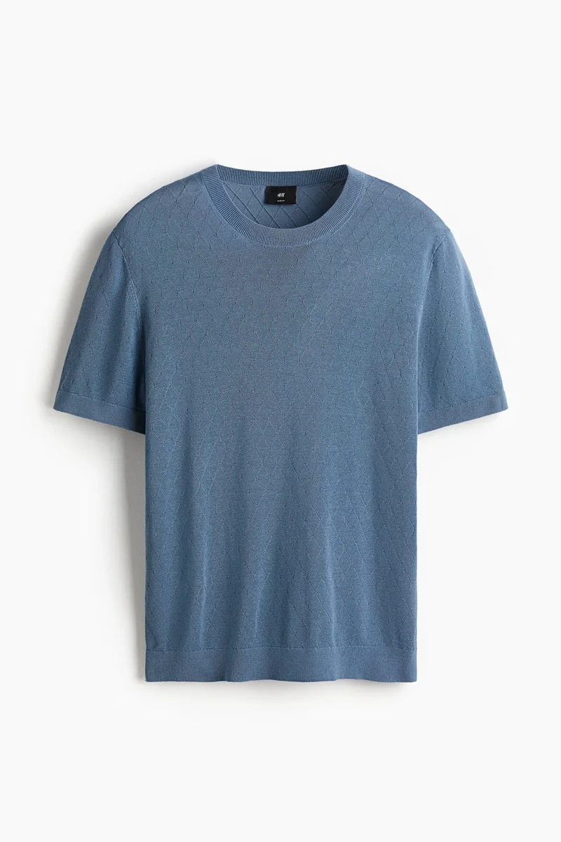 H&M Slim Fit Knitted T-shirt