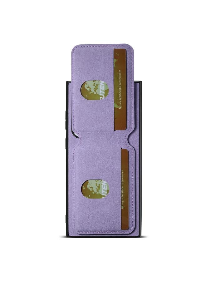 Suteni Case For Samsung Galaxy S23 Ultra 5G H02 Litchi Leather Card Wallet Stand Back Phone Case - Image 5