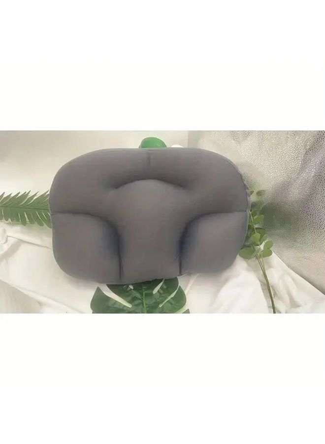 Dark Gray Egg Shaped Pillow Soft Breathable for All Sleeping Postures Home Travel Office Use - Image 1
