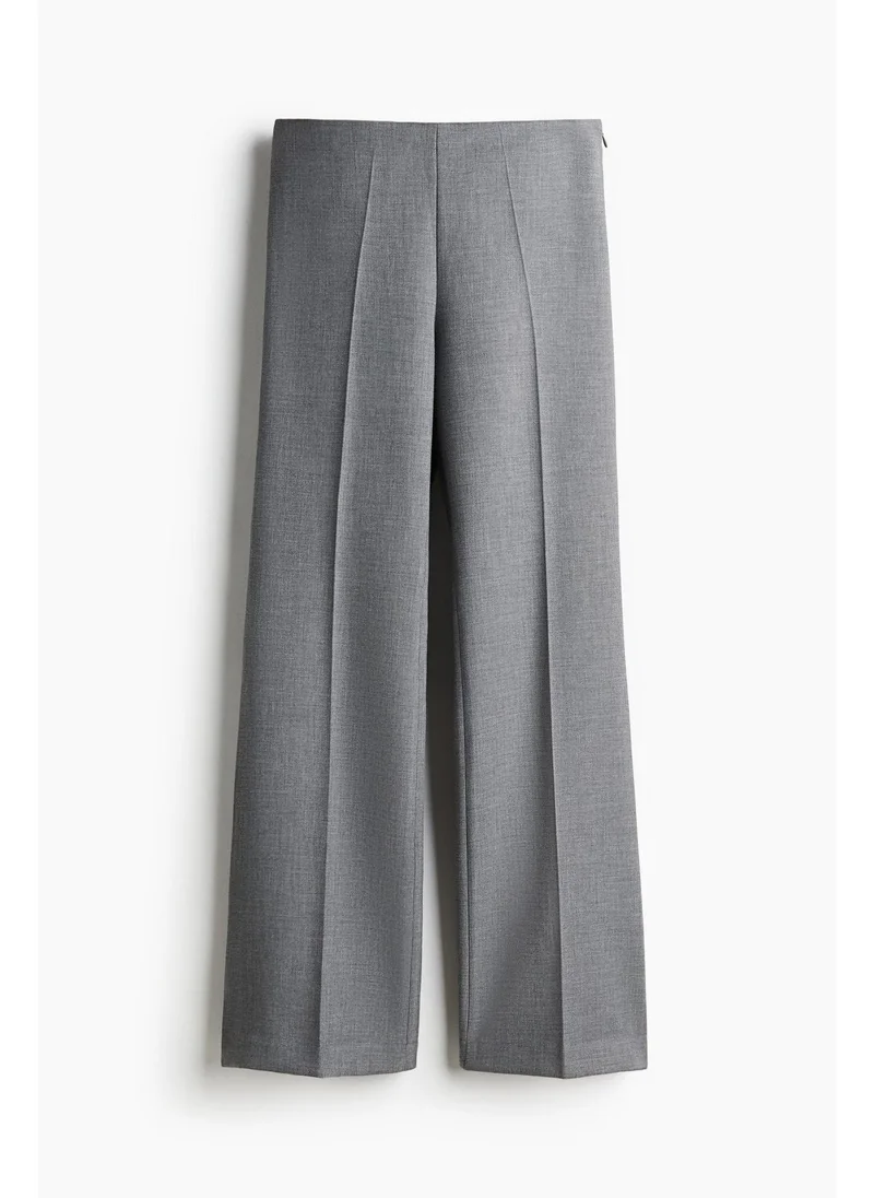 اتش اند ام Flared crease-leg trousers