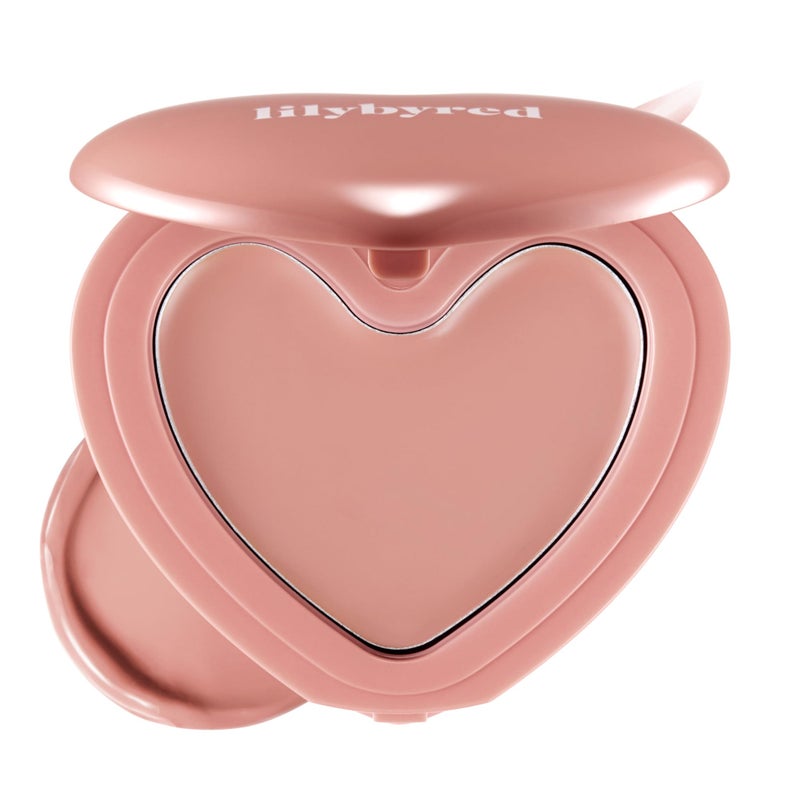 lilybyred Luv Beam Cheek Balm | Heart-Shaped Korean Cream Blush, Semi-Matte Finish, Long-Lasting, Blendable & Buildable, Soft Creamy Texture, Lightweight, Natural Flush, 0.12 oz.(12 Hearty Pink Beige) - Image 1