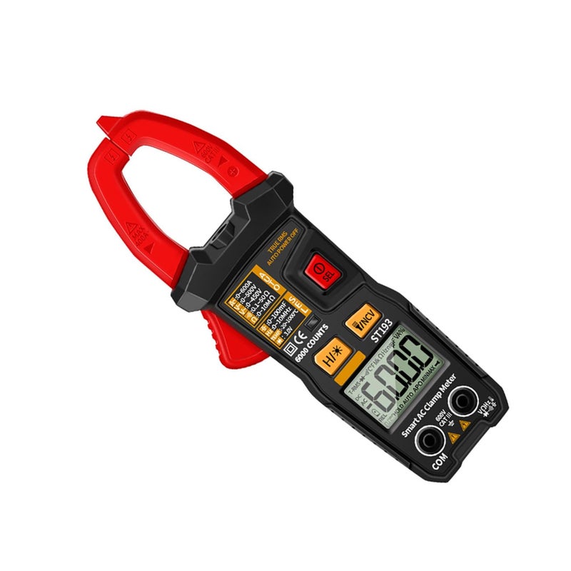Auto-ranging Clamp Multimeter Digital Voltage Current Tester Portable Handheld Electrical Meter for Ac Dc Measurement and Home Use - Image 1