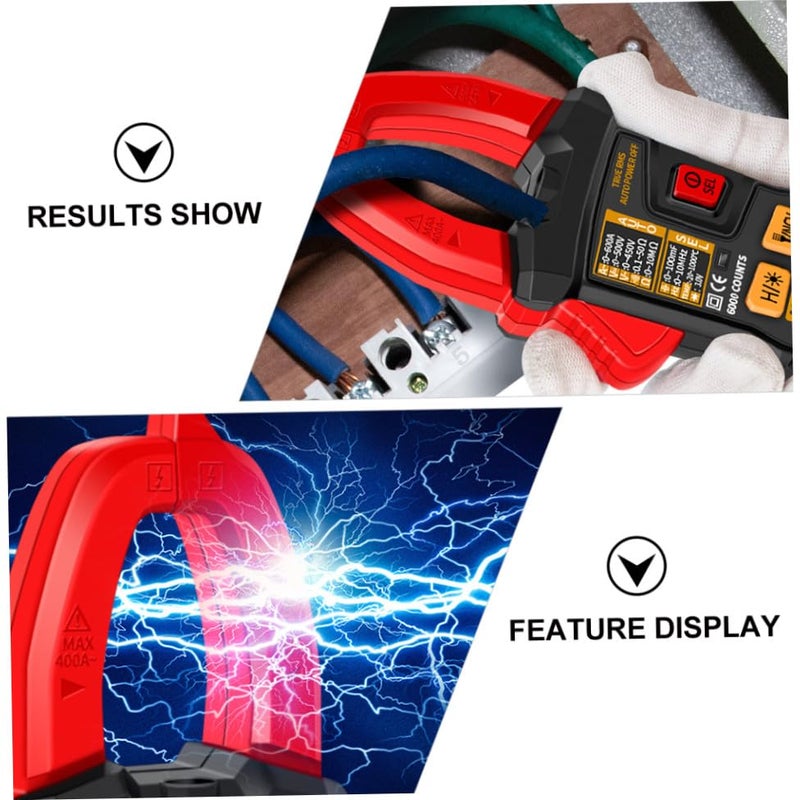 Auto-ranging Clamp Multimeter Digital Voltage Current Tester Portable Handheld Electrical Meter for Ac Dc Measurement and Home Use - Image 3