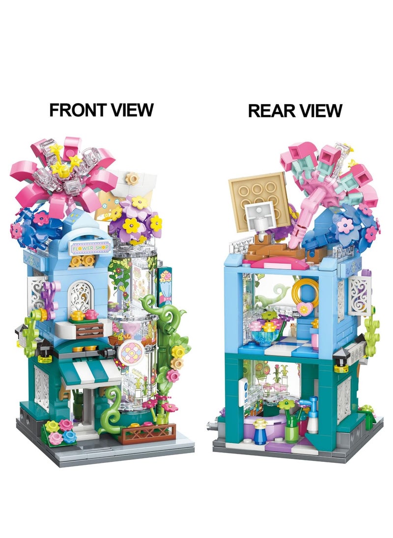 City Qman Greenness Flower Store Building Blocks Toy (311 PCS)  - Image 2